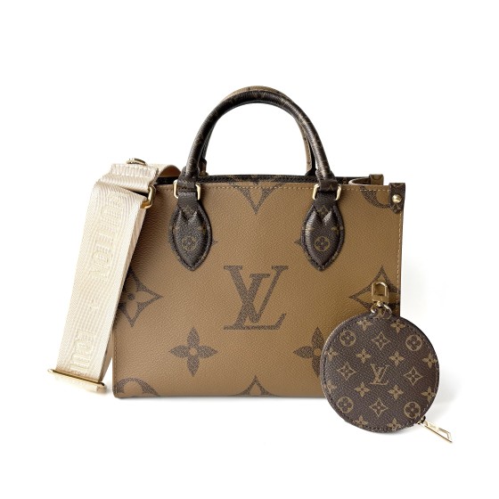 Louis Vuitton OnTheGo Monogram Reverse Canvas Tote Bag
